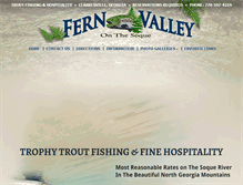 Tablet Screenshot of fernvalleytrout.com